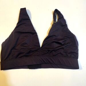 JOYSPUN Black V-Neck Bikini Top Brallete Size M